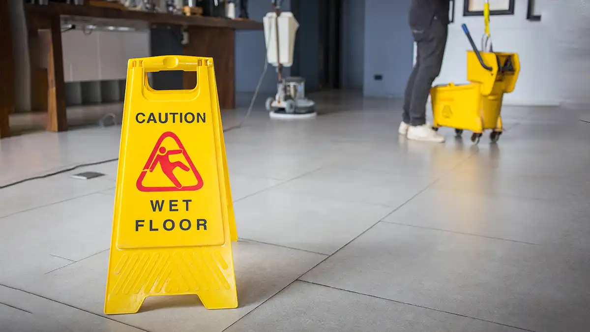 wet floor for a possible public liability claim in Queensland