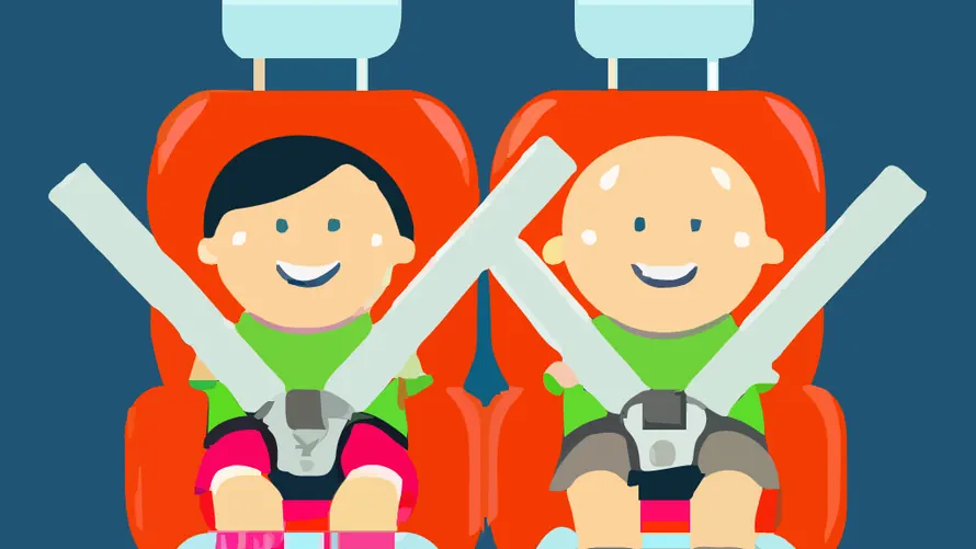 Children holding hands following the QLD car seat belt rules