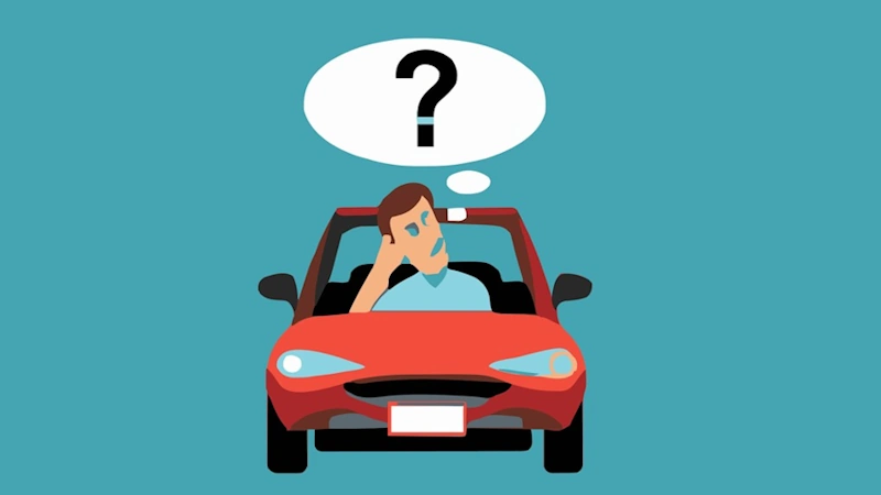 A man driving a car with questions about the nominal defendant