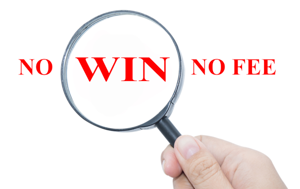 Magnifying glass looking at how no win no fee works