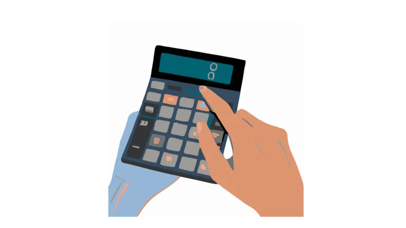 A hand calculating the cost of hiring an experienced TPD lawyer