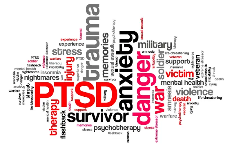 Word cloud for Post Traumatic Stress Disorder