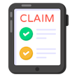 Claim workers compensation icon