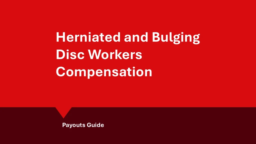 Bulging disc compensation payouts Australia: hero image