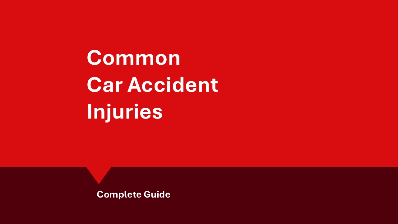 Common Car Accident Injuries: hero image