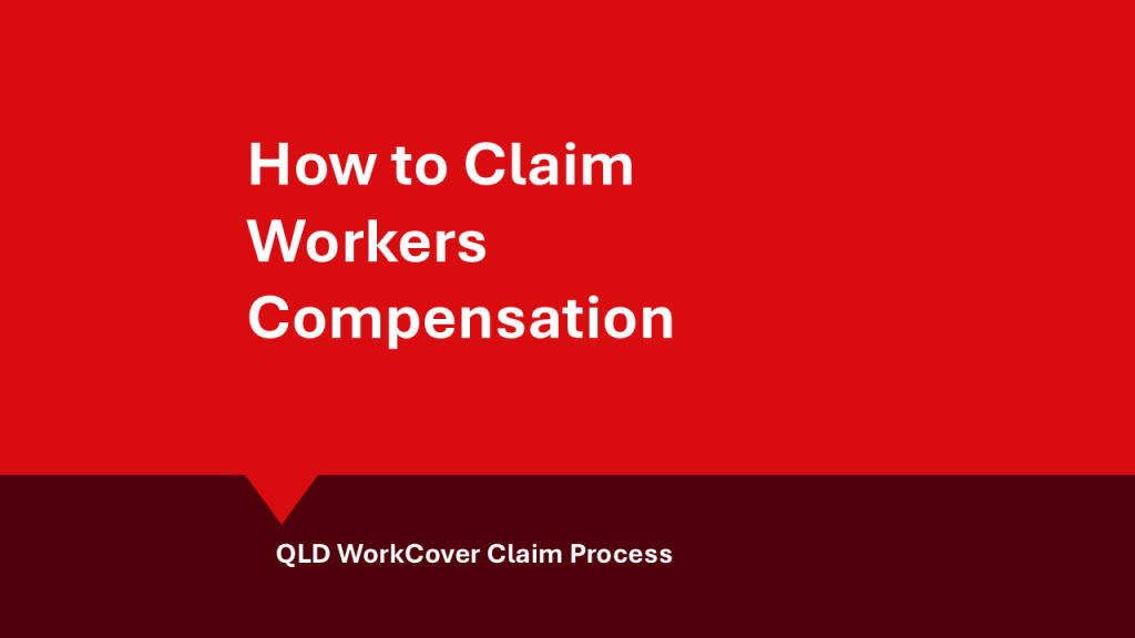 WorkCover claim process for workers compensation claims QLD: hero image