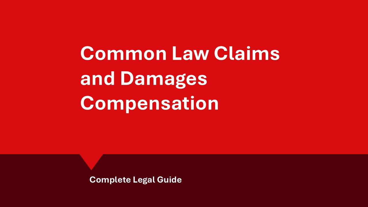 Making a common law claim: hero image