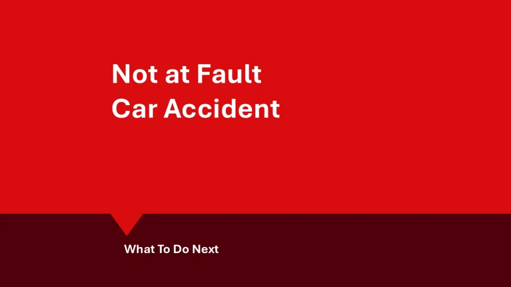 Not at Fault Car Accident: hero image