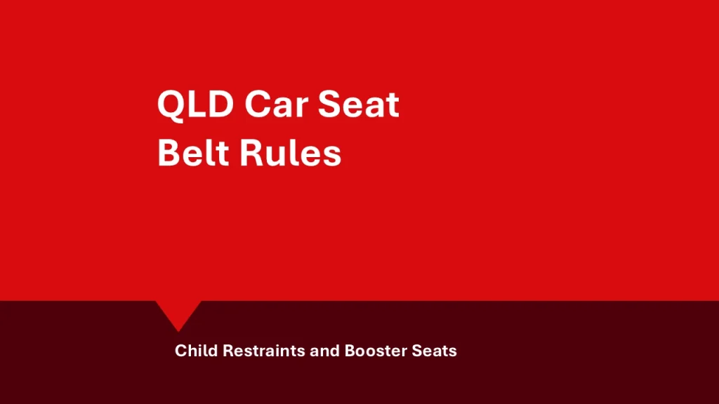 QLD car seat belt rules: hero image