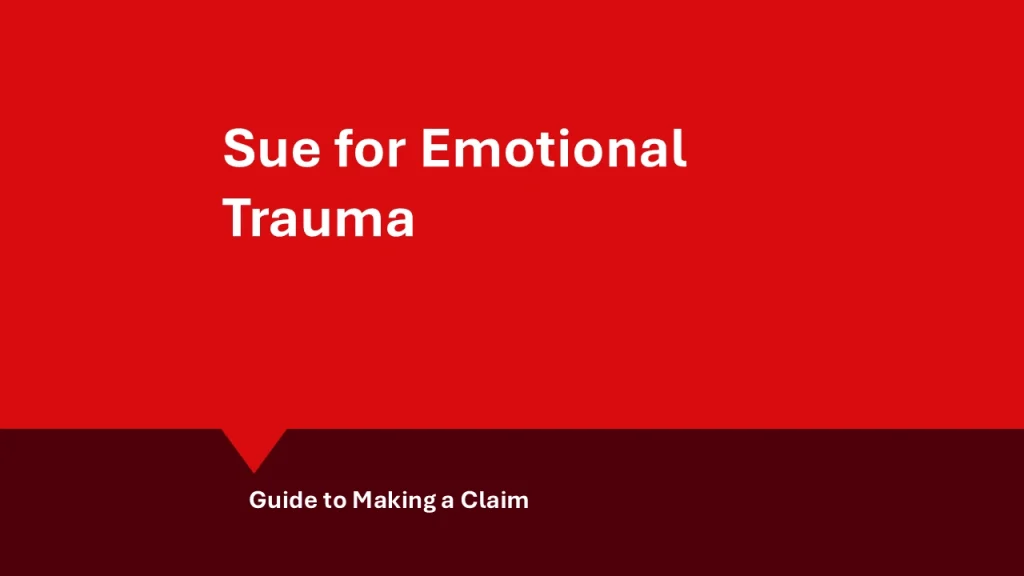 Sue for emotional distress in Australia: hero image