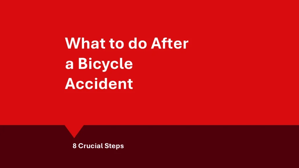 What to do after a bicycle accident: hero image