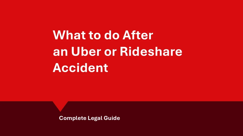 What to do after an Uber accident: hero image