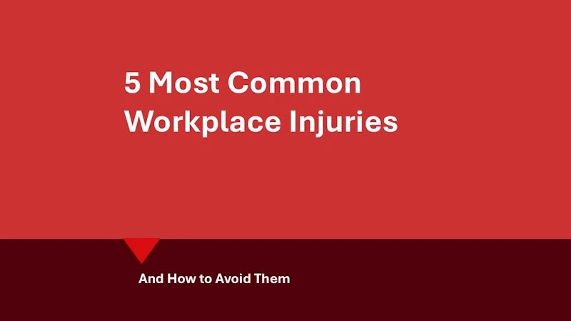 Most common workplace injuries: hero image