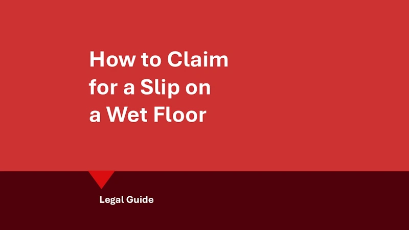 Slip on a wet floor claim: hero image