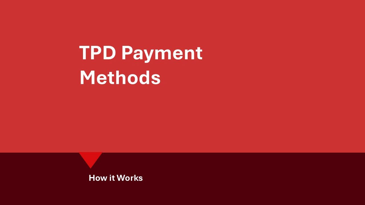 TPD payment methods: hero image