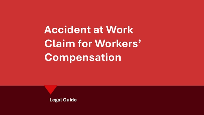 Accident at work claims for workers compensation: hero image