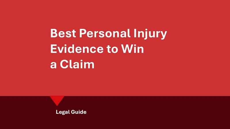 Personal injury evidence hero image