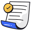 Approved burn injury claim icon