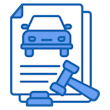 Car crash lawyers for auto accident icon