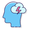 Traumatic brain injury icon