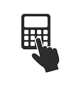 Finger on a car accident compensation calculator for CTP claims